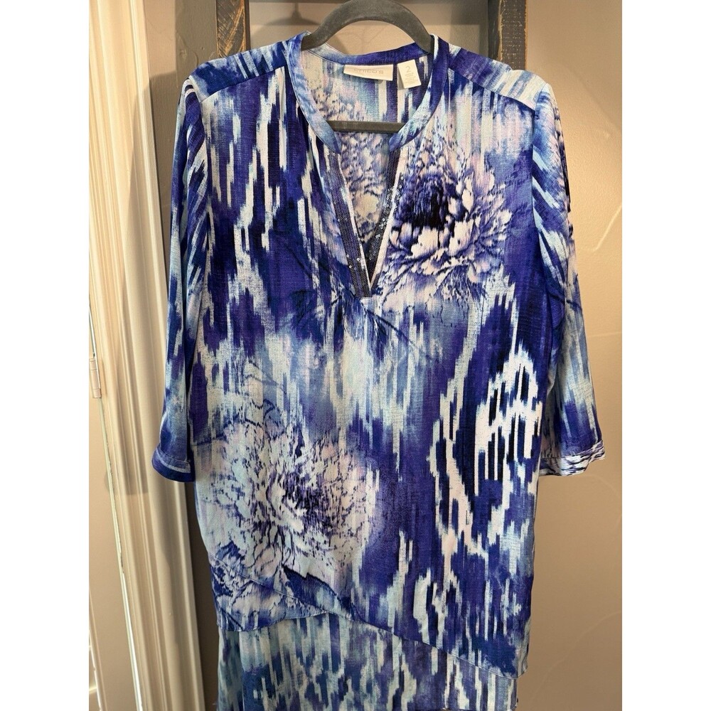 Women’s Chico’s Top Sz 2 EUC